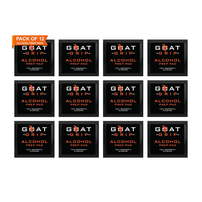 GOAT GRIP Alcohol Prep Pads | 12-Pack for EZ Pass