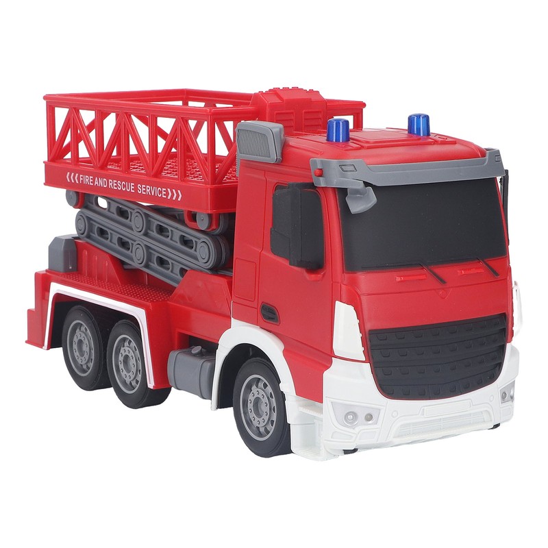 RC Remote Control Fire Truck Lift Toy Rechargeable Fire Lift