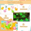 PonFxp 110 Pcs Glow Resin Animals, Mini Figures Mixed,Luminous Miniature