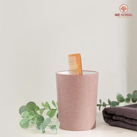 WE HERBAL Pocket Bamboo Comb for Hair Care | Eco-Friendly & Anti-Static | Compact & Portable | Suitable for All Hair Types