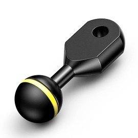 Bola de brazo de bola de ranas marinas a brazo de montaje YS, equipo de buceo esencial de 2 pulgadas, sistema de iluminación de equipo de fotografía subacuática, accesorios de equipo de buceo de aleación de aluminio, brazos ligeros AM-3