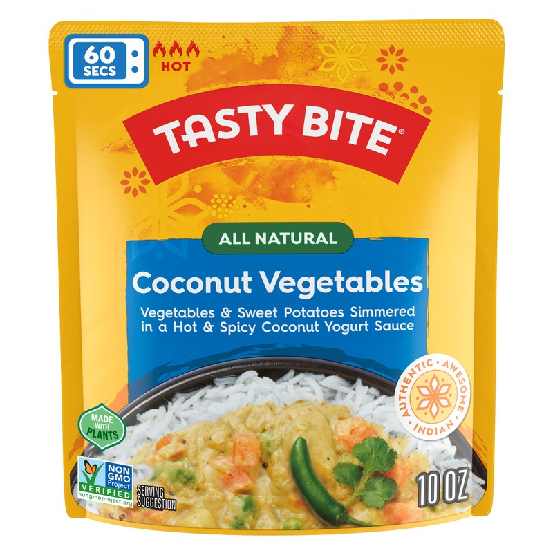 Tasty Bite Hot & Spicy Coconut Vegetables, 10 Ounce, Pack