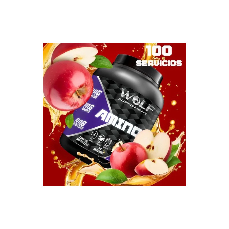 Aminoácidos En Polvo Wolf 1 Kg Varios Sabores 100 Servicios