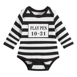 Paddy Field Baby Girls Boys Prisoner Costume Set (6-12 Months, Prisoner)