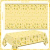 4 Pack Bee Tablecloth Happy Bee Day Table Cover Rectangle