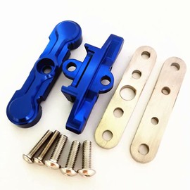 Aluminum Rear Lower Arm Tie Bar Mount Suspension Pin Retainer Blue for Traxxas 1/10 MAXX 8916 8927