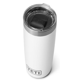 YETI Rambler Tumbler, Vaccum Insulated Stainless Steel Tumbler with Magslider Lid, White, 10 oz (296 ml)