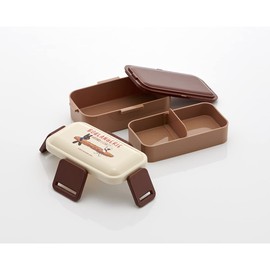 Skater PFLW4AG-A Antibacterial Fluffy Lunch Box, 2-Tier Lid, 20.1 fl oz (600 ml), Lisa and Gaspard, Made in Japan