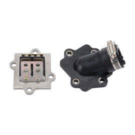 GOOFIT Motorcycle Intake Manifold+Reed Valve Replacement for JOG Vino Zuma BWS Minarelli 2 Stroke Engine 49cc 50cc Aerox Nitro SR50 Scooter
