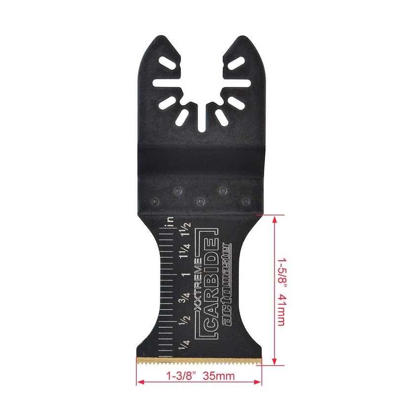 Actomaster Oscillating Multitool Blade Carbide Teeth for Hard Material, 3-Pack