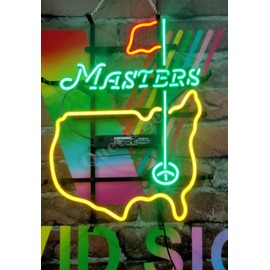 Queen Sense 20"x16" Masters Tournament Golf Neon Sign Light Man Cave Bar Pub Beer Gift Neon Lamp A120MTGL
