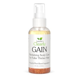 Clearly GAIN, Aceite para el Crecimiento del Cabello y Tratamiento del Cuero Cabelludo para Hombres y Mujeres | Suero Natural con Aceite de Ricino, Sa