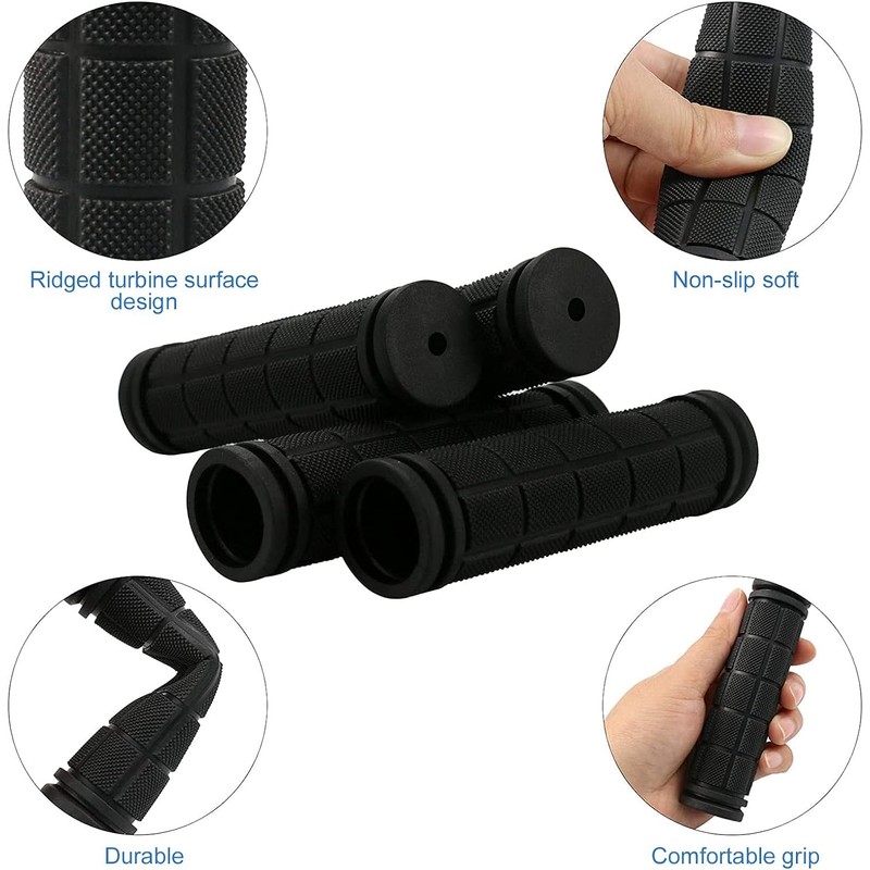 4Pcs Bike Handle Grips, Kids Non-Slip-Rubber Bicycle Handlebar Grips, Specialized