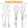 Hand Mixer Attachments Egg Beater Blending Rod Dough Hook Whisk