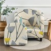 Jusmate Stretch Club Chair Slipcover, 2-Piece Tub Chair Cover Printed