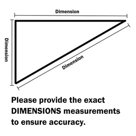 Amgo Custom Size Order to Make Sun Shade Sail & Canopy Mesh Fabric UV Block & Right Triangle UPF50+ Commercial Grade Heavy Duty (We Make Custom Size)
