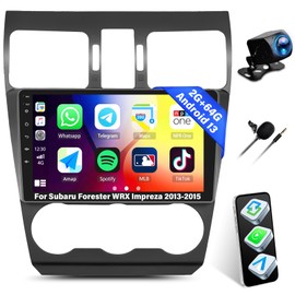 UNITOPSCI 2+64G Android Radio for Subaru Forester WRX Impreza 2013 2014 2015 with Wireless CarPlay Android Auto, 9” 1080P Bluetooth Touchscreen Stereo, GPS/WiFi/FM/RDS/28 UI, Backup Camera/SWC/MIC