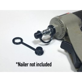 Unbranded 3 to 19  PACKS - IMPROVED Dust Cover Cap for Air Tool Nailer Stapler 1/4 NPT v2 - 15-Pack, Black