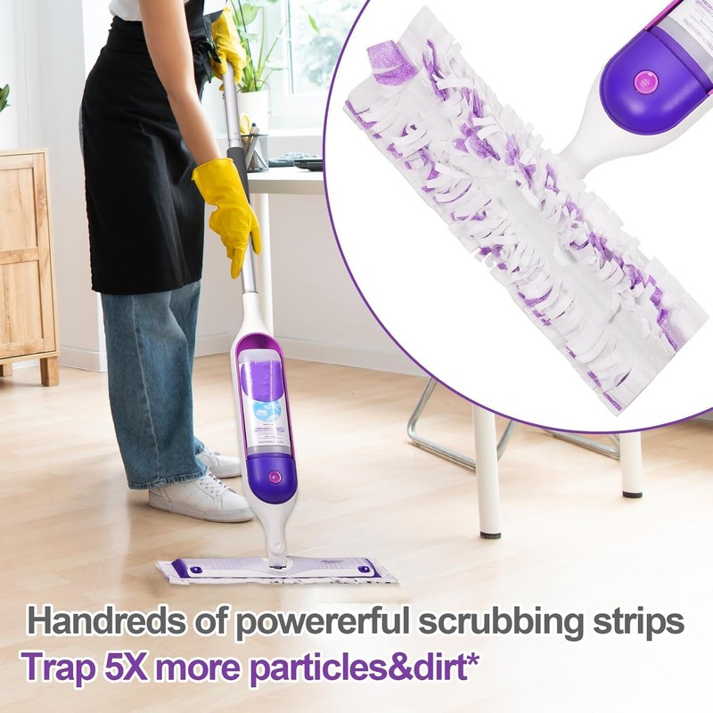 Replacement Pad Refills for Swiffer Power Mop-Heavy Duty Wet Mopping