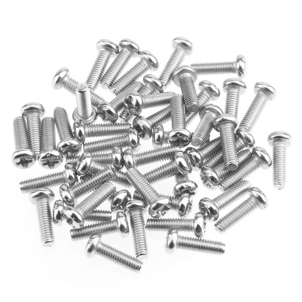 HELIFOUNER 100 Pieces M3 x 10mm, Thread Pitch 0.5mm, 304