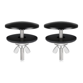 CAVLA 2 Pcs 2" Kitchen Sink Hole Cover, Sink Tap Hole Cover Kitchen Sink Tap Hole Sink Accessories for Home Kitchen and Bathroom Sink Decoration（Black）