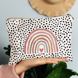 Rainbow Makeup Bag, Adorable Clutch Bag, Makeup Bag, Best Friend Gift, Cute Toiletry Bag, Kids Toiletry Bag, Rainbow Gift, Daughter Birthday Gift