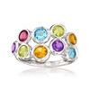 Ross-Simons 2.40 ct. t.w. Multi-Gemstone Bubble Ring in Sterling Silver.