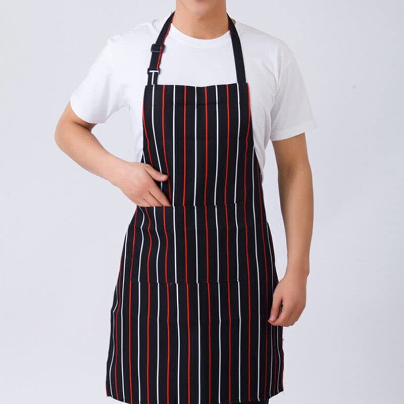 2PCS Apron with Pocket Chef Butcher Kitchen Restaurant Cook Wear