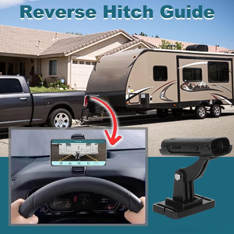 Reverse Hitch Guide Camera, Wireless Backup Hitch Camera, HD Waterproof