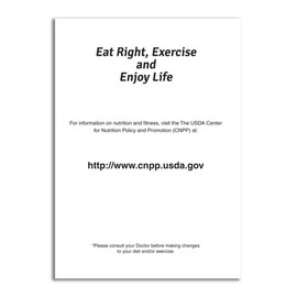 BookFactory Food Journal/Food Diary/Diet Journal -120 Pages - 5” x 7, Durable Thick Translucent Cover, Wire-O Binding (JOU-120-57CW-A-(Food))