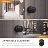 KNOBWELL 4 Pack Oil Rubbed Bronze Interior Door Knobs for