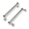 khtumeware 10 Pack 5 Inch Hole Center Polished Nickel Cabinet