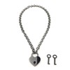 Destiny Love Padlock Choker Collar Necklace with Lock and Two