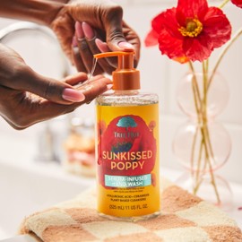 Tree Hut Sunkissed Poppy Serum Infused Hand Wash | Nourish & Hydrate Hands with Strengthening Skin Care | Long Lasting Scent | Cleanse & Lock in Moisture | 11 fl oz.
