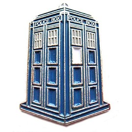 Grehge n Badge Time Lord Tardis Blue Police Box Travel Machine (Size 25 mm)