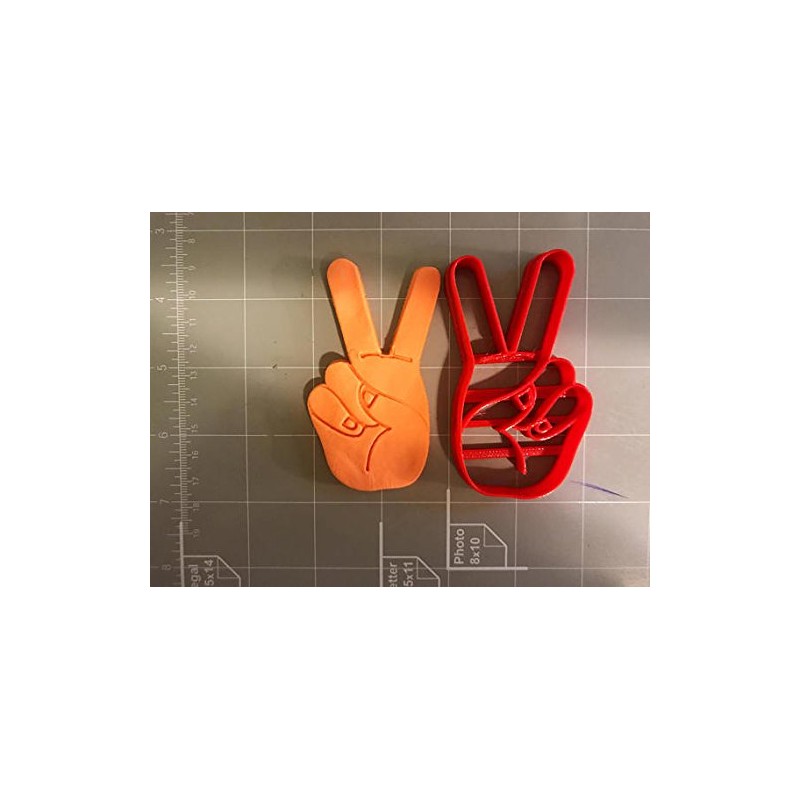 Victory/Peace Symbol Cookie Cutter
