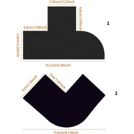 Schwarze praktische Friseur-Verbesserungskarte für Herrenhaaransätze und Schnurrbart, stilvolle Haaransätze und Bartformung, Zubehör, Rotationsrasierer, Elektrorasierer