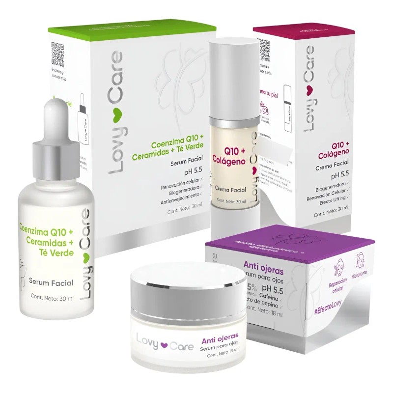 Lovy Care Kit De Cuidado Facial, Sérum + Crema +