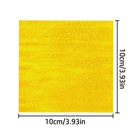 HAIKING Glitter Paper, 50 Sheets Shiny Rainbow Color Square Origami Paper, Craft Cardstock Paper for DIY Decoration, Craft Paper, Scrapbook Decor, Gift Wrapping(10 Colors)