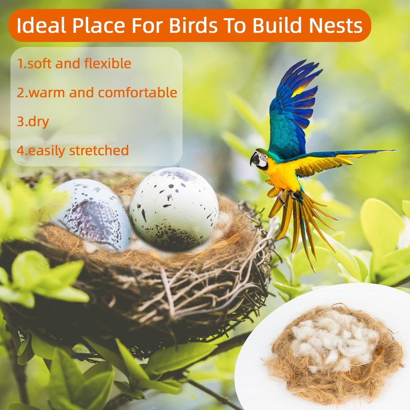 Sukh 2 Pack Bird Nesting Material - Bird Nests Bedding