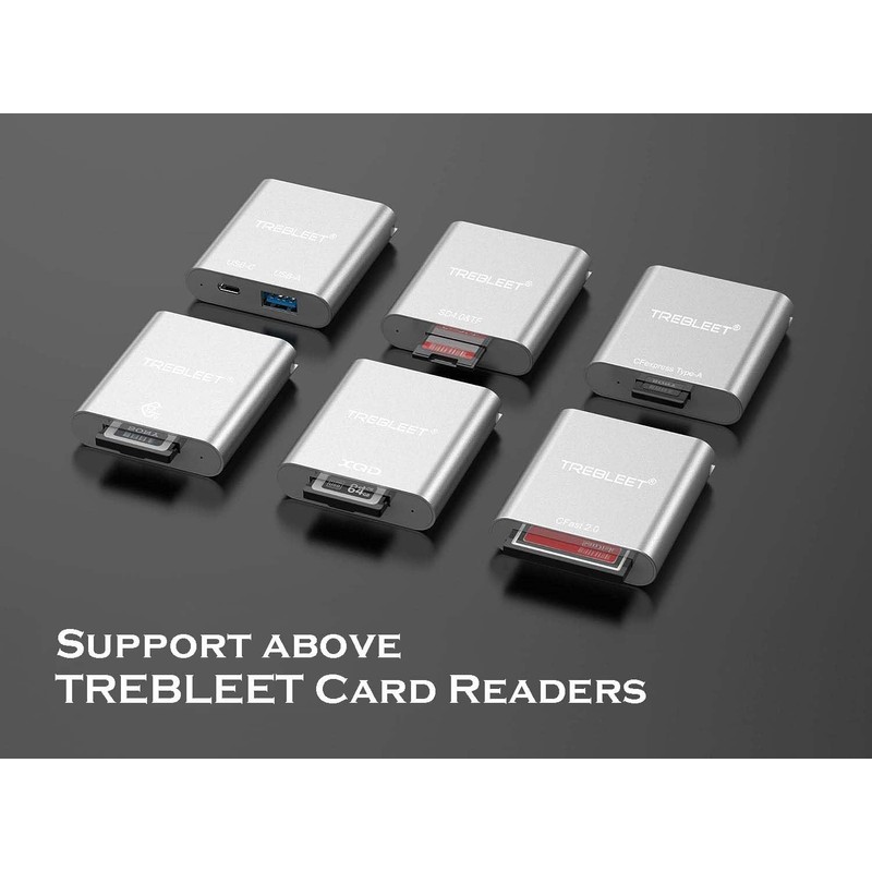 TREBLEET Workflow Station with USB-C SD 4.0 Card Reader and