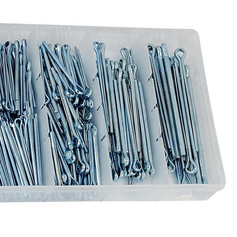 Dapetz ® 500pc Cotter Pin Assortment Set Kit, R Clips