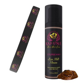 Kafune Amor Hair Care Elastic Wrap Band with Lace Melting Mousse Bundle - Ideal for Lace Wig Install, Multipurpose Hair Wrap Band. Perfect for Defining Baby Hairs and Tinting your Lace - EXPRESSO