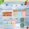 SiliFine 6 Set Snack Containers with 3 Removable Compartments Reusable