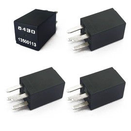 GROBARPART 4 Packs 13500113 8430 Relay Compatible with GM, 4 Pin Relay, Replace 19116962 D1777C