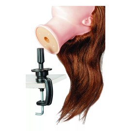 Letmex Cabezote Cabello Natural Castaño Oscuro 18 Pulgadas Para Pra