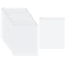 sourcing map 50pcs Frosted Zipper Plastic Bags for Clothing, 20x25cm Reclosable Zip Poly Shipping Bags for Clothes, Bags, Art Prints, Brochure, Document Packaging, 5.51 Mil