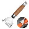 Stainless Potato Peeler, Vegetable Speed Peeler with Wooden Handle, 304