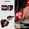BEAR GRIP Weight Lifting Wrist Wraps Support for Gym |