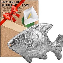 Daxiongmao Iron Fish Cooking Tool to Add Original Iron Supplement to Food and Water, Iron Supplement Tool for Iron Deficiency Vegetarians, Pregnant Women and Children, Mothers Day Gifts
